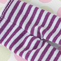 【PP-141】Pullip Pantyhose Socks # Stripe Violet+White