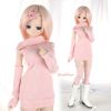 S17．【DAN-19】SD／DD Knitted Long Top Set # Pink