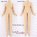 J24．【BY-05】Blythe Prevent Dyeing Tight Clothing（Round Collar） # Pale Skin Net