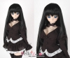 【HT-02CL】8.0~9.5" HP Long Straight Wigs # Black