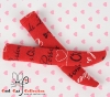 【KS-89】B／P Knee Socks # Love Heart Red