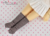 【YM-03】Knee Socks YOSD # Stripe Black + Pink