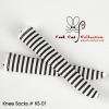 【KS-01】B／P Knee Socks # Stripe B／W