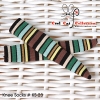【KS-23】B／P Knee Socks # Stripe Mix Green
