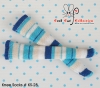 【KS-28】B／P Knee Socks # Stripe Mix W Blue