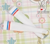 【KS-P37】B／P Knee Printing Socks（3-Lines）# White+BRW