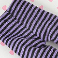 【PP-109】Pullip Pantyhose Socks # Thin Stripe Black+Purple