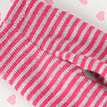 【PP-111】Pullip Pantyhose Socks # Thin Stripe Grey+Deep Pink