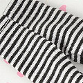 【PP-112】Pullip Pantyhose Socks # Thin Stripe Black+White