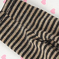 【PP-113】Pullip Pantyhose Socks # Thin Stripe Black+Brown