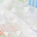 【PP-176】Pullip Pantyhose Socks # Net Mini Heart／White