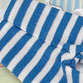 【PP-179】Pullip Pantyhose Socks # Stripe Blue+White