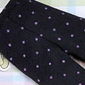 【PP-58N】Pullip Pantyhose Socks # Dot Purple／Black