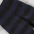 【PP-78】Pullip Pantyhose Socks # Stripe Black+Deep Blue