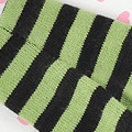 【PP-91】Pullip Pantyhose Socks # Stripe Black+Green