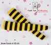 【KS-66】B／P Knee Socks # Stripe Yellow