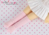 【YM-14】Knee Socks YOSD # Stripe White + Pink