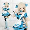 【Secret Cat】Dollfie Dream Leather Maid Costume（L Bust） # Little Devil．Turkey Blue