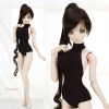 Q108．【SS04N】 DD One Piece Swimsuit（S／M／L Bust）# Black