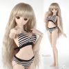 DD Bikini Swimsuit (SS13-2) Black+White Stripe