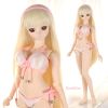 Q24．【SS26】DD Sexy Swimsuit Set # Thin White+Sweet Pink