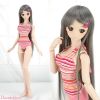 Q85．【SS37】DD Sexy Bikini Set # Pink Stripe