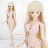 Q100．【SS44】DD Sexy Bikini Swimsuit Set（L／Dy Bust）# Stripe Pink