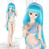 T13．【YD-36】Sexy Lingerie / Swimsuit Set # Check Sky Blue